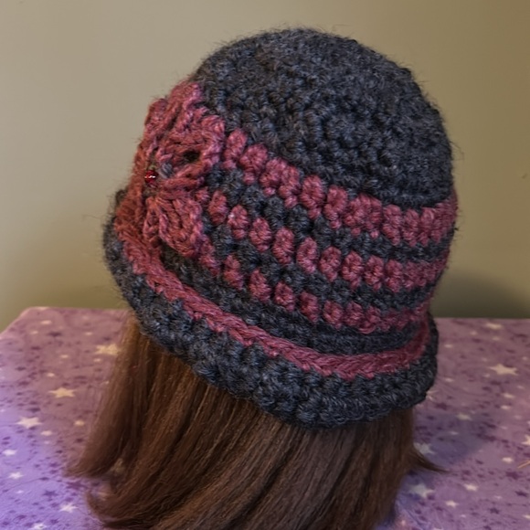 Elegant crochet derby rolled rim medium acrylic thick yarn new - Picture 7 of 7